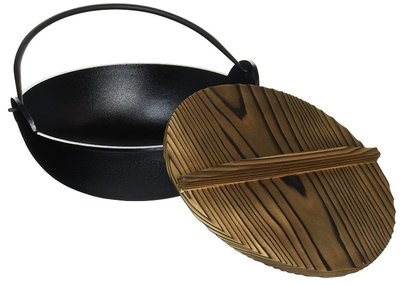 14460A 日本進口 日本製 鋁製木蓋煮鍋燉菜鍋 戶外露營居家烹飪器具手提火鍋湯鍋餐具食物調理鍋子廚具
