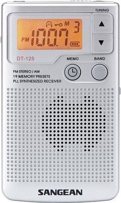 【免運費】SANGEAN山進二波段調頻立體 / 調幅 數位式口袋型收音機 DT-125
