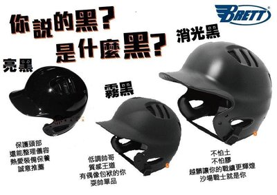 【BRETT打擊頭盔】職業級調整式打擊頭盔 (B-BH04/共6款選1) 單個