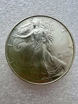 1993美國自由女神行走女神鷹洋銀幣1盎