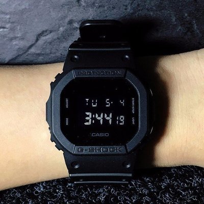 YJP&amp;;（樂覓）C**ASIO 手錶 卡西歐 G-SHOCK DW 5600系列 DW-5600BB-1 消光黑 手錶