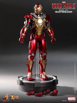全新 Hot Toys MMS212 1/6 Iron Man 鋼鐵人3 MK Mark XVII 馬克17 破心者