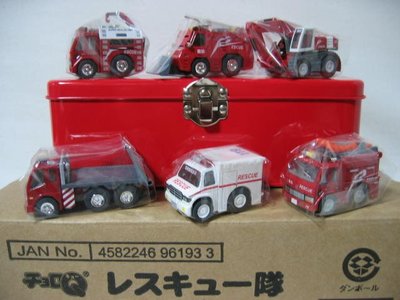 變形金剛~日本targa CHORO-Q RESCUE 救援隊收藏家限定版鐵盒| Yahoo 