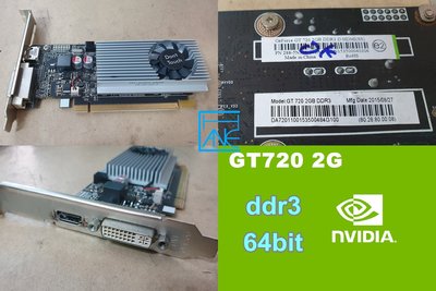 【 大胖電腦 】NVIDIA GeForce GT720 2G 顯示卡/HDMI/DDR3/保固30天 直購價380元