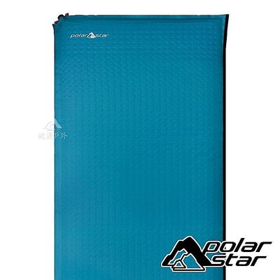 PolarStar【台灣製】自動充氣睡墊無枕頭6.35cm『青藍』P16800