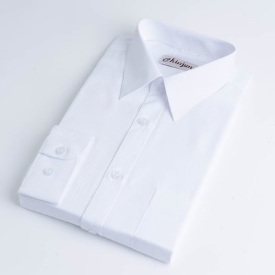【CHINJUN】抗皺襯衫-長袖、白底白條紋 8026 白襯衫 正式襯衫 男襯衫 面式襯衫 上班襯衫 工作襯衫 婚禮襯衫