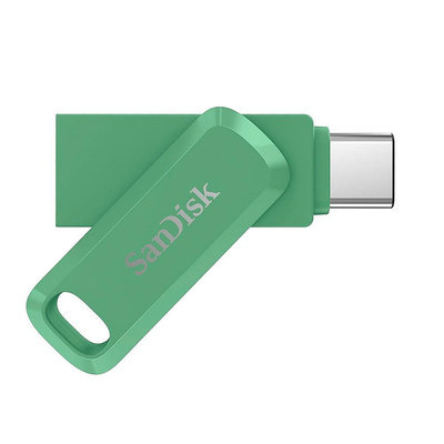 SanDisk Ultra GO OTG 雙用旋轉隨身碟 64G 草本綠 (SD-DDC3-AG-64G)