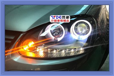 【小林車燈精品】全新外銷版 GOLF 5 MK5 TDI 晶鑽/黑框 光圈魚眼大燈 特價中