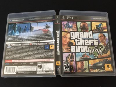 ．私人好貨．二手．PS3．早期 盒裝【俠盜獵車手 5 Grand Theft Auto】美版 中古光碟 電視遊樂器 主機