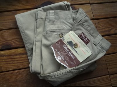 Marlboro Classics MCS全新品萬寶路經典早期土耳其製基本款米色純棉頂級休閒褲W31 L36(1213)