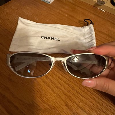 美國購入 Chanel 復古橢圓造型墨鏡 太陽眼鏡 vintage