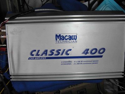 典藏專區"Macaw"蜜力MC245美國MOS-FET晶體進口擴大機4聲道400W黑金鋼/USA製