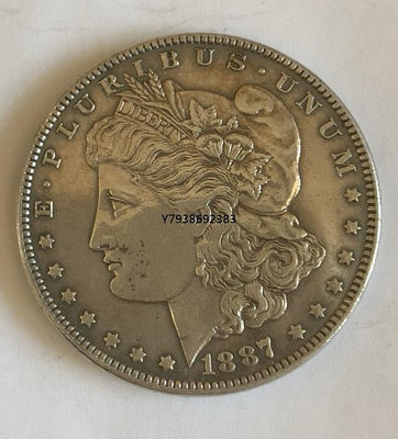 美國摩根銀幣1887  銅錢古錢幣錢幣收藏