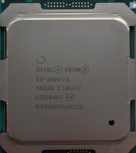【含稅】Intel Xeon E5-2689 V4 3.1G Turbo 3.7G 10核20線 165W 正顯CPU