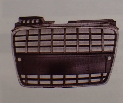 泰山美研社18111710 AUDI 奧迪 A4 S4 S8版 05-08年 電鍍黑 有雷達孔 水箱罩 水箱護罩