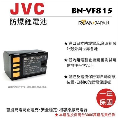 幸運草@樂華 FOR Jvc BN-VF815U 相機電池 鋰電池 防爆 原廠充電器可充 保固一年