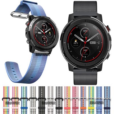 AMAZFIT 3錶帶運動智能手錶3錶帶尼龍錶帶透氣防水配件