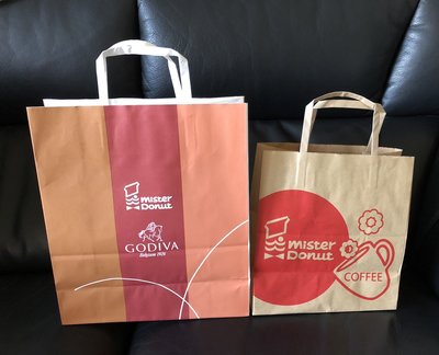 多拿滋甜甜圈 Mister Donut 紙袋/提袋/環保袋/購物袋/禮物袋/商標收藏