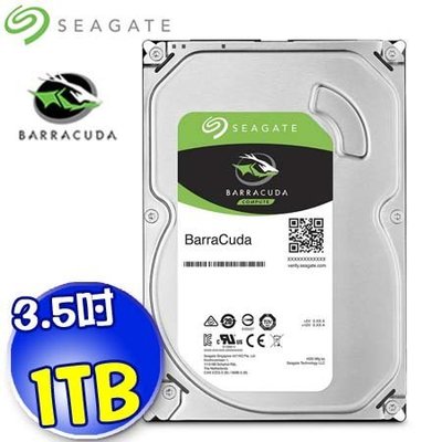 Seagate 希捷 3.5吋 1TB 新梭魚 7200轉 SATA 硬碟 1000GB 1T 桌上型硬碟