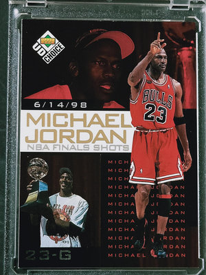 98-99 UD CHOICE NBA FINALS SHOTS Michael Jordan #8