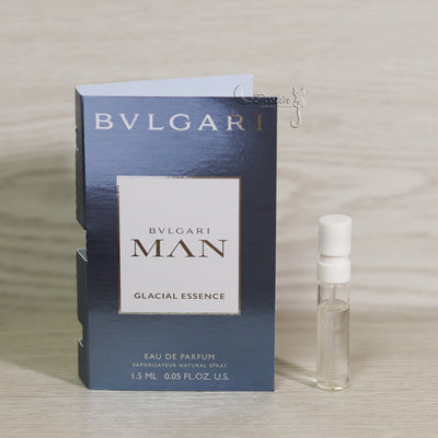 BVLGARI 寶格麗 極地冰峰 MAN Glacial Essence 男性淡香精 1.5ml 試管香水 可噴式