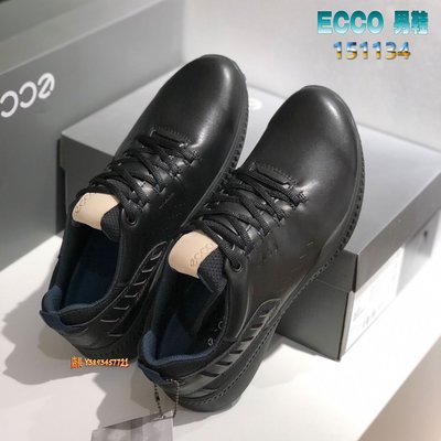 正貨ECCO S-Hybrid GOLF高爾夫球鞋 混合動能運動鞋 犛牛皮革 防水保護 TPU底舒服休閒鞋 151134