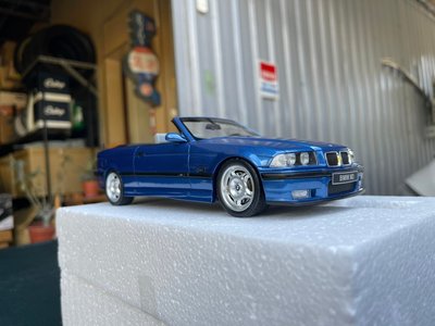OTTO 1/18 BMW寶馬 E36 M3 Cabriolet 敞篷版 藍色