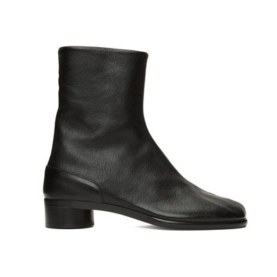 [全新真品代購] Maison Margiela 經典款 黑色皮革 低跟 靴子 / 分趾鞋 (MM) Tabi