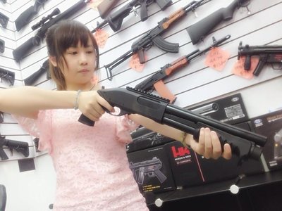 JHS（（金和勝 生存遊戲專賣））日本製 MARUI M870 短版 BREACHER 瓦斯散彈槍 6118