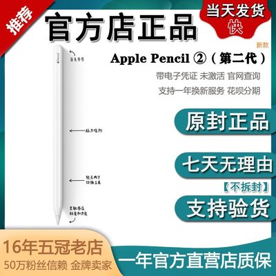 數位板原裝蘋果Apple Pencil2代手寫筆iPad壓感二Pro平板筆applepencil