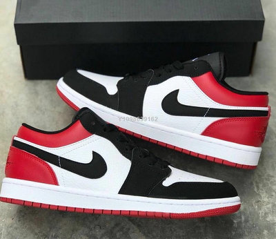 Nike Air Jordan 1 Low Black Toe 黑紅白 籃球鞋 553558-116公司級