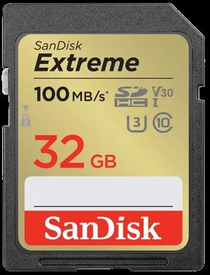 SanDisk 32G SD SDHC EXTREME 4K U3 32GB 100MB/s 相機 記憶卡 大卡