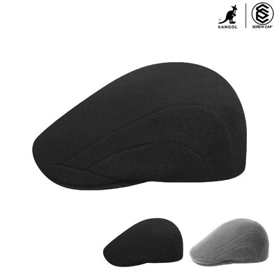 KANGOL 507 WOOL 鴨舌帽 黑 羊毛 小偷帽 特殊款 正版