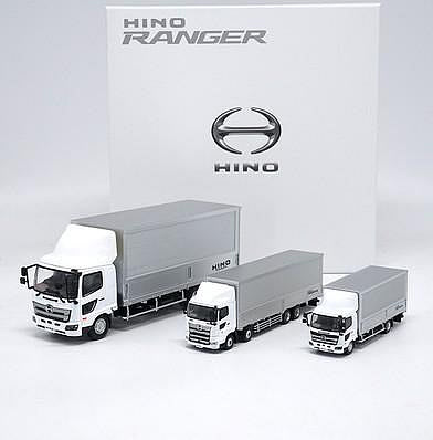 汽車模型 車模 收藏模型原廠 日野 拖頭 HINO TRUCKS 集裝箱 廂式貨車 卡車模型 限量版