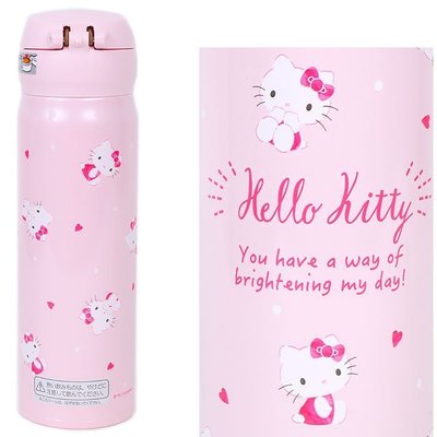 ♥小公主日本精品♥Hello Kitty直接引用水壺 保溫瓶 熱水壺 外出瓶 保冰杯 水瓶 500ML 11607304