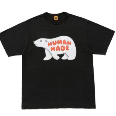 日貨代購CITY】2021AW HUMAN MADE KAWS 聯名限量北極熊短T 愛心LOGO