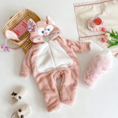 萬圣節兒童服裝女童睡衣嬰兒冬裝粉色連體衣cos服動物裝扮衣服冬滿額免運