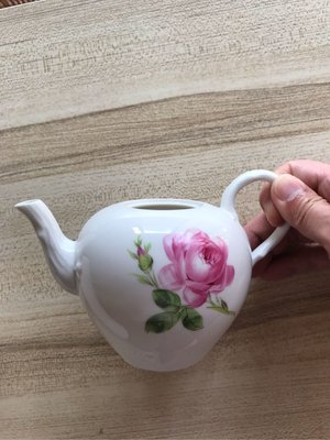 Meissen 玫瑰 茶壺 茶海 咖啡壺 缺蓋 老件 愛買家族 一級品
