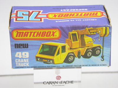 英國製火柴盒小汽車MATCHBOX1976年第49號工程車全新庫藏盒子完整