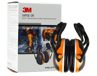 【含稅-可統編】耳罩 3M X4P5E 插洞式 防音耳罩 送無線耳塞一付 NRR25dB【中度噪音環境用】