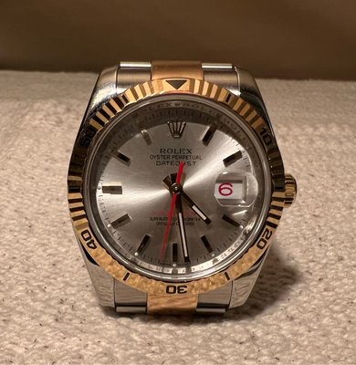 鋼鐵錶棧勞力士Rolex116261玫瑰金爬山虎（盒單齊全）運動錶已停產非16233 16234