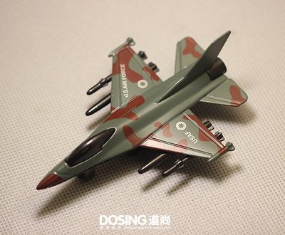 仿真微縮模型 美國美軍戰機 F16戰斗機 合金飛機 帶回力 玩具擺件