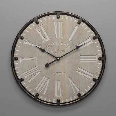 時鐘 亞馬遜熱賣款北歐創意掛鐘 咖啡廳民宿裝飾金屬靜音時鐘
