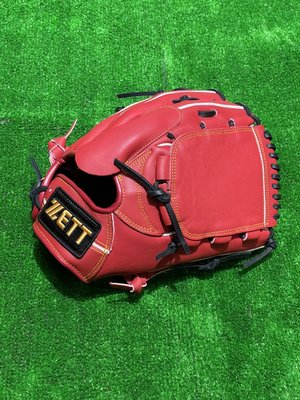 棒球世界全新 ZETT棒壘球內野投手全封手套日本紅色(BPGT-81201)特價