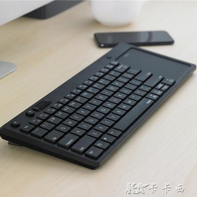 紓困振興 雷柏K2800無線觸控鍵盤 USB無線時尚纖薄商務辦公筆記本臺式機電腦家用QHJJ