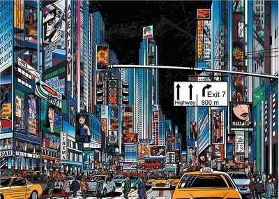 歐洲進口拼圖 Din 風景 美國 紐約 時代廣場 3000片拼圖 563149