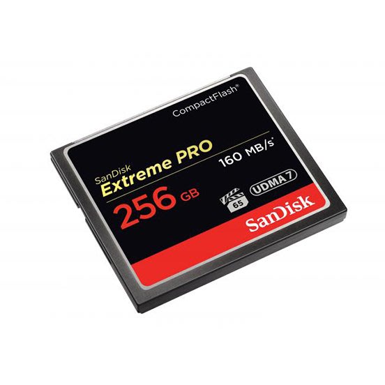 SANDISK 256G Extreme Pro CF 160M 記憶卡專業攝錄記憶卡(SD-CF160M