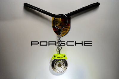 ☞Mr GoodStuff☜ PORSCHE 918 Spyder 保時捷 原廠 限量 螢光綠 卡鉗 碟盤 鑰匙圈