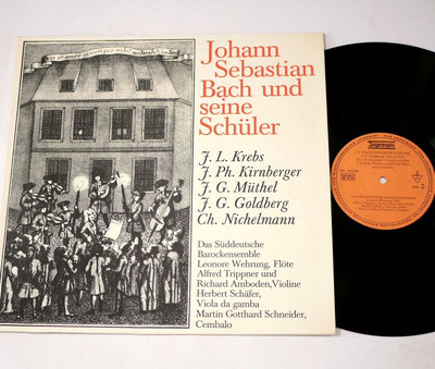 巴赫和他的學生們：長笛獨奏與小提琴三重奏作品，LP黑膠唱片52913【愛收藏】【二手收藏】古玩 收藏 古董
