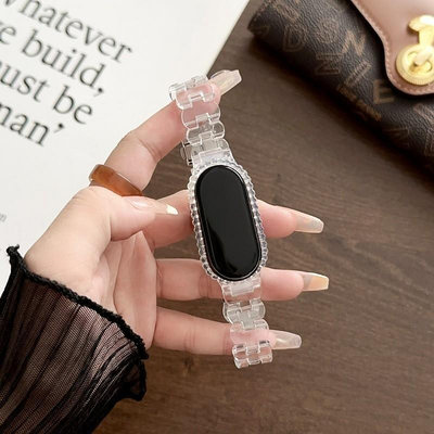 促銷商品 現適用小米手環8Active7pro65錶帶mi8腕帶仿陶瓷錶帶炫彩-3C玩家